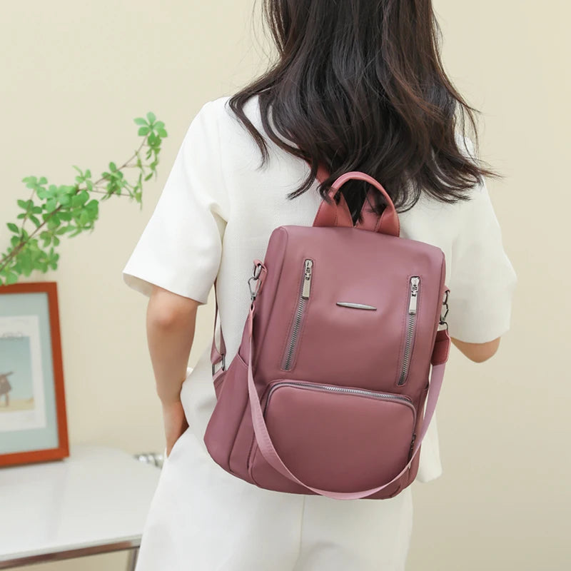 Solid High Casual Student School Backpacks for Teens