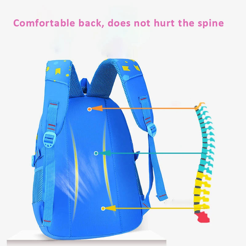 Multi-colors Kids Backpack Orthopedic Book Bag