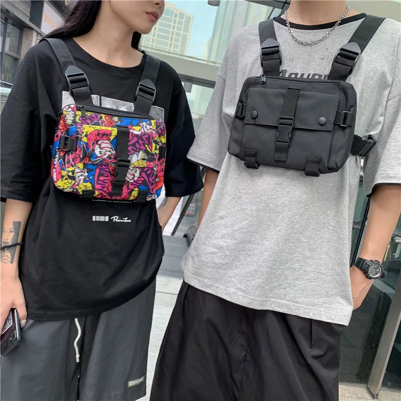 Multi-function Chest Bags Tactical Pack Waist Belt Bag Women Vest Backpack