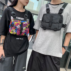 Multi-function Chest Bags Tactical Pack Waist Belt Bag Women Vest Backpack