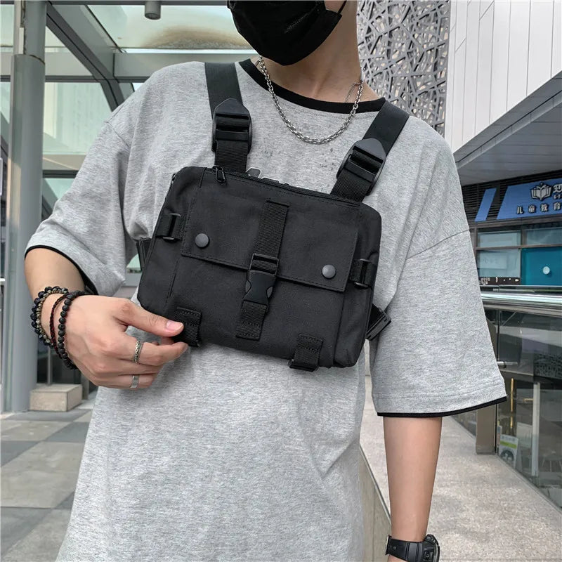 Multi-function Chest Bags Tactical Pack Waist Belt Bag Women Vest Backpack