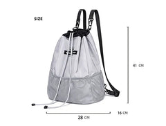 Waterproof Nylon Backpack Drawstring Bucket Bag for Women