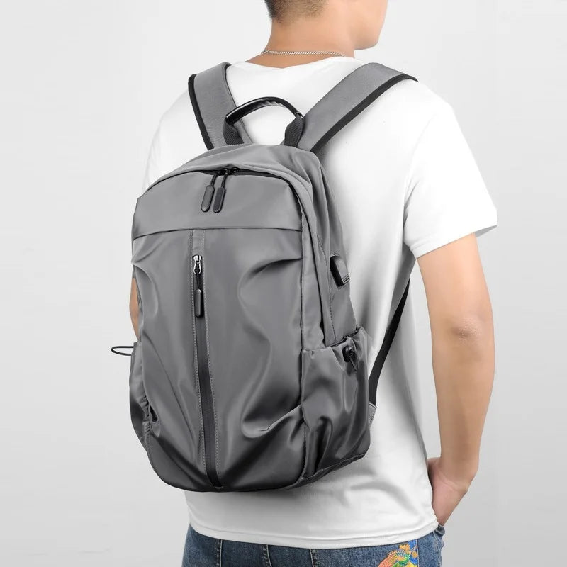 Multi-function Sports Backpack for Men Women Solid Laptop Bag