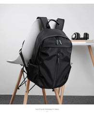Multi-function Sports Backpack for Men Women Solid Laptop Bag