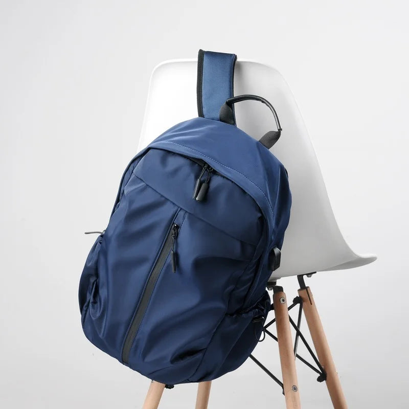 Multi-function Sports Backpack for Men Women Solid Laptop Bag