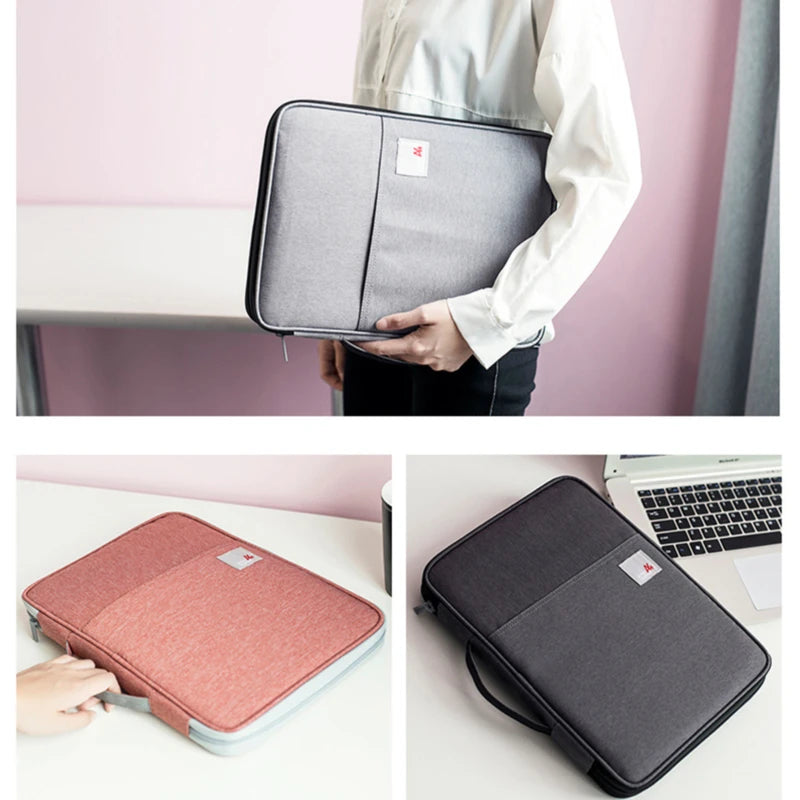 Multi-functional A4 Document Bags Waterproof Oxford Cloth Organized Tote