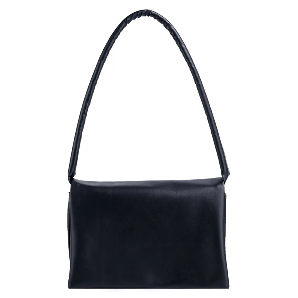 Soft Leather Handbags For Women Ladies Shoulder Bag Round Handle Party Purses