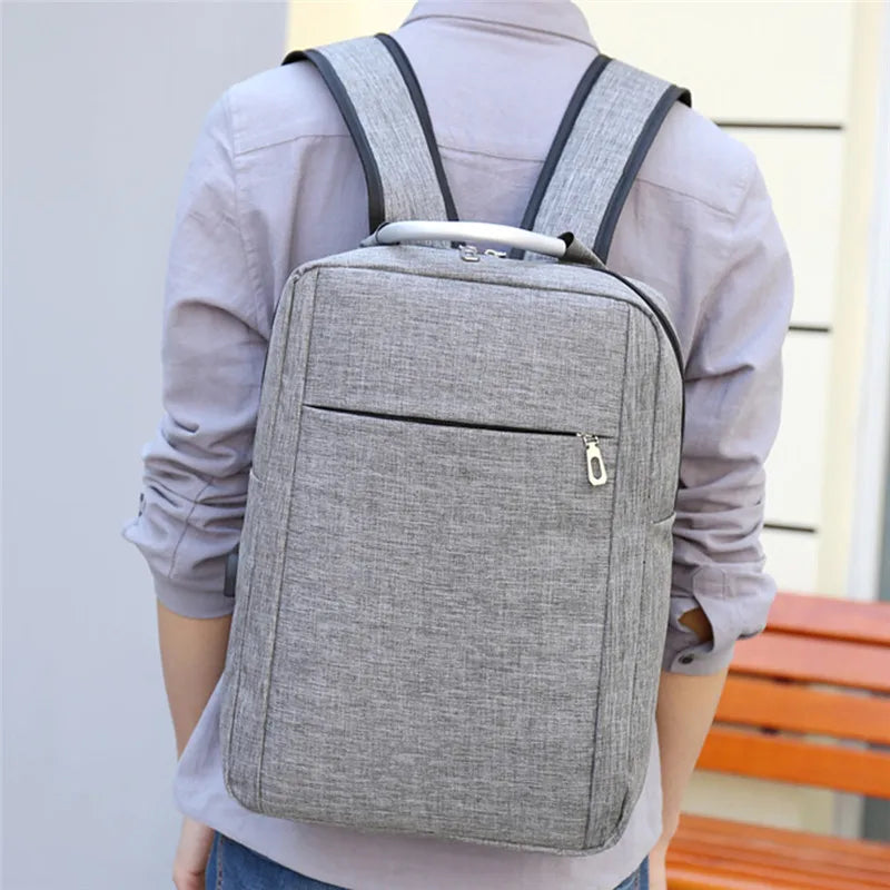 Anti-theft USB Charging Backpack Laptop Travel Business Bag