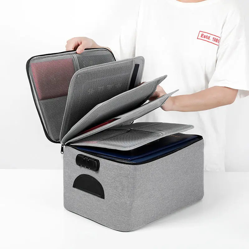 Multifunction Briefcase School Travel High Capacity Document Organizer