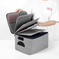 Multifunction Briefcase School Travel High Capacity Document Organizer