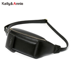 Women's Soft Leather Fanny Pack Chest & Waist Bag
