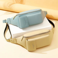 Women's Soft Leather Fanny Pack Chest & Waist Bag