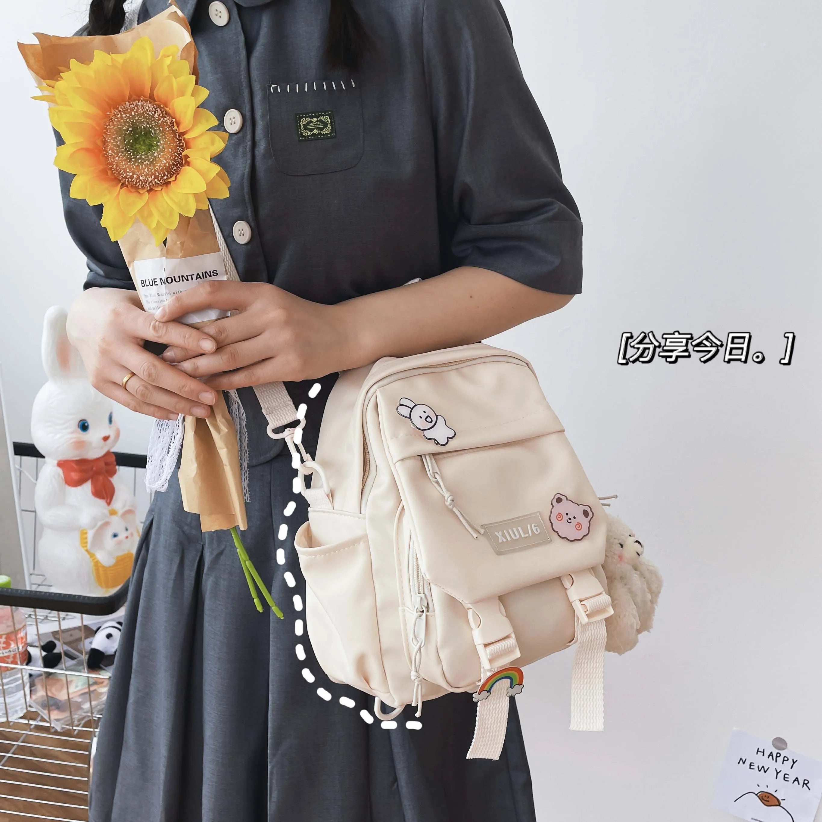 Mini Backpacks for Women Girls Dual-use Travel School Rucksack