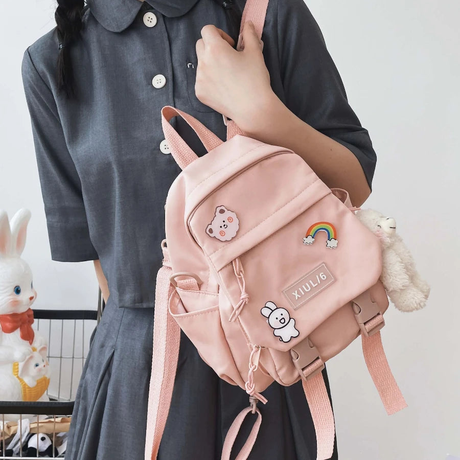 Mini Backpacks for Women Girls Dual-use Travel School Rucksack