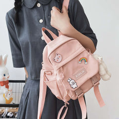 Mini Backpacks for Women Girls Dual-use Travel School Rucksack