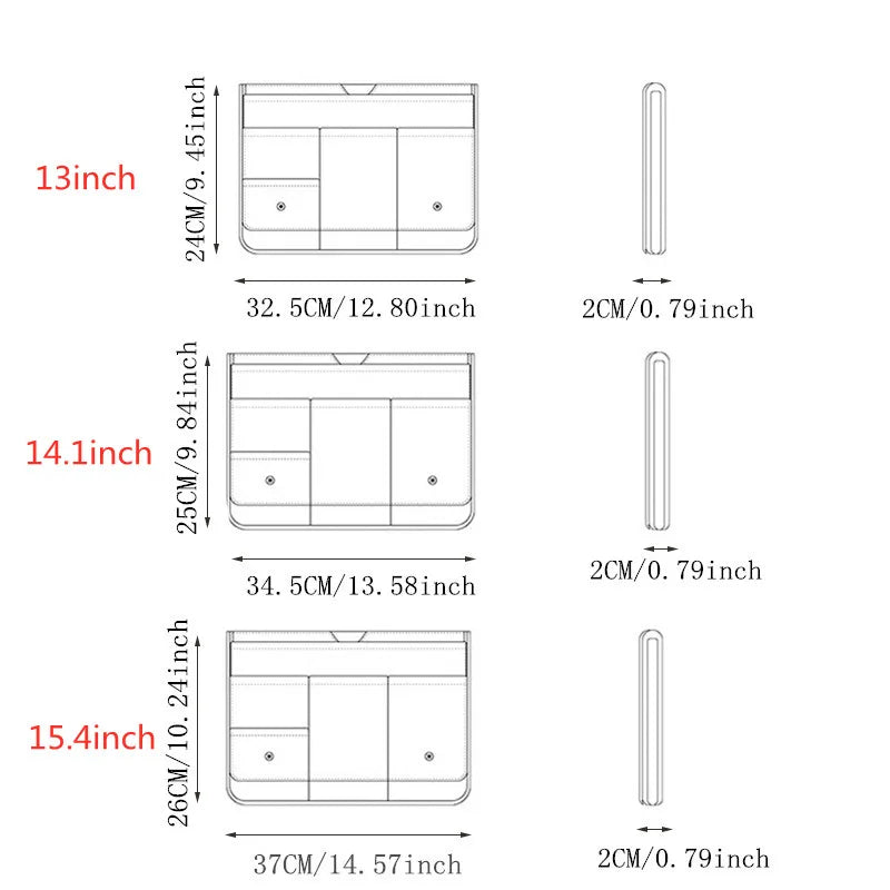 Women's Multifunction Notebook Bag for 13 Inch Laptop