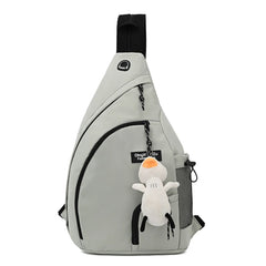 Men's Crossbody Chest Bag, Nylon Multifunction Backpack