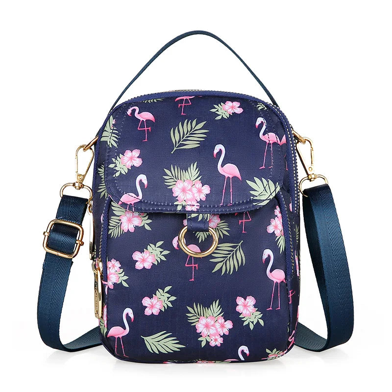 Floral Nylon Ladies Shoulder Bag Women's Handbag
