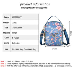 Floral Nylon Ladies Shoulder Bag Women's Handbag