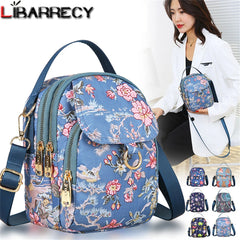Floral Nylon Ladies Shoulder Bag Women's Handbag