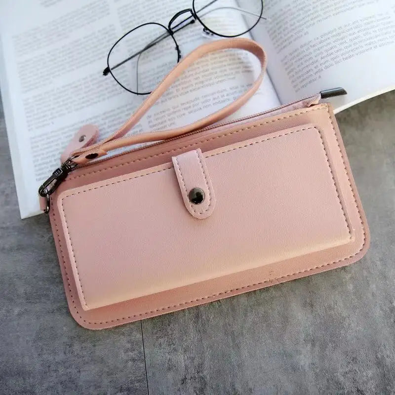 Women Wallet Pu Leather Long Multi-Card Clutch Purse