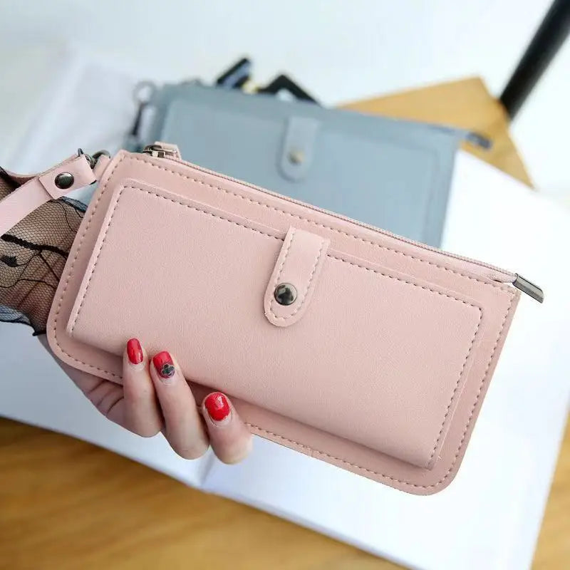Women Wallet Pu Leather Long Multi-Card Clutch Purse