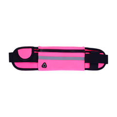 Sports Waist Bag Reflective Water Bottle Holder Gym Belt Pouch
