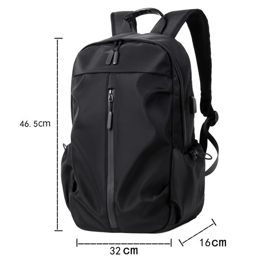 USB Charging Laptop Backpack Oxford Cloth Waterproof School Bag