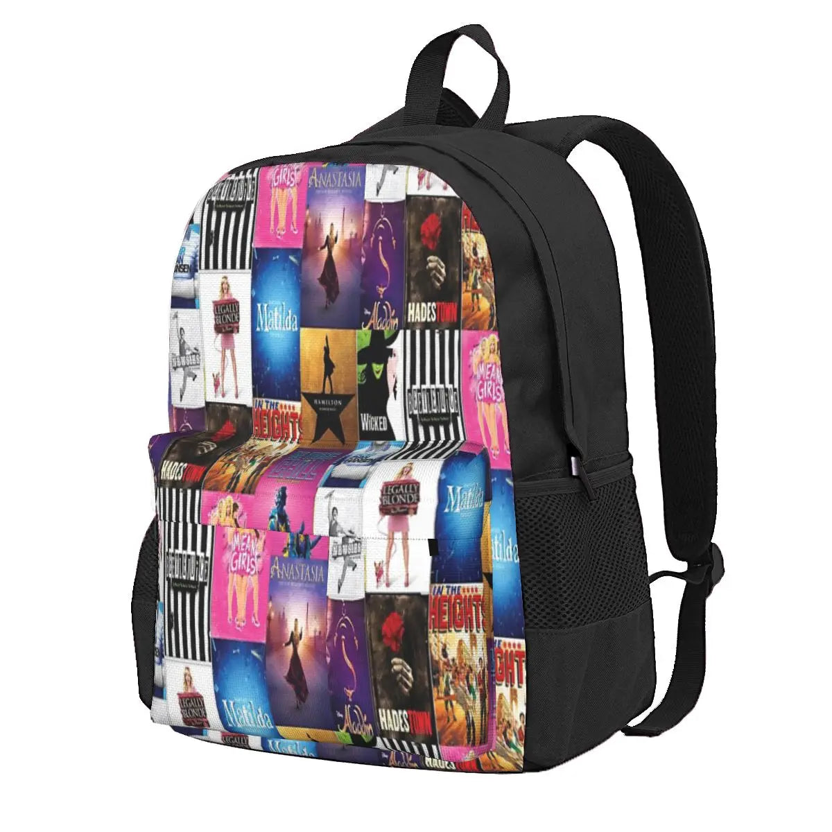 Musical Playbill Collage Backpacks Men's & Women's Bags