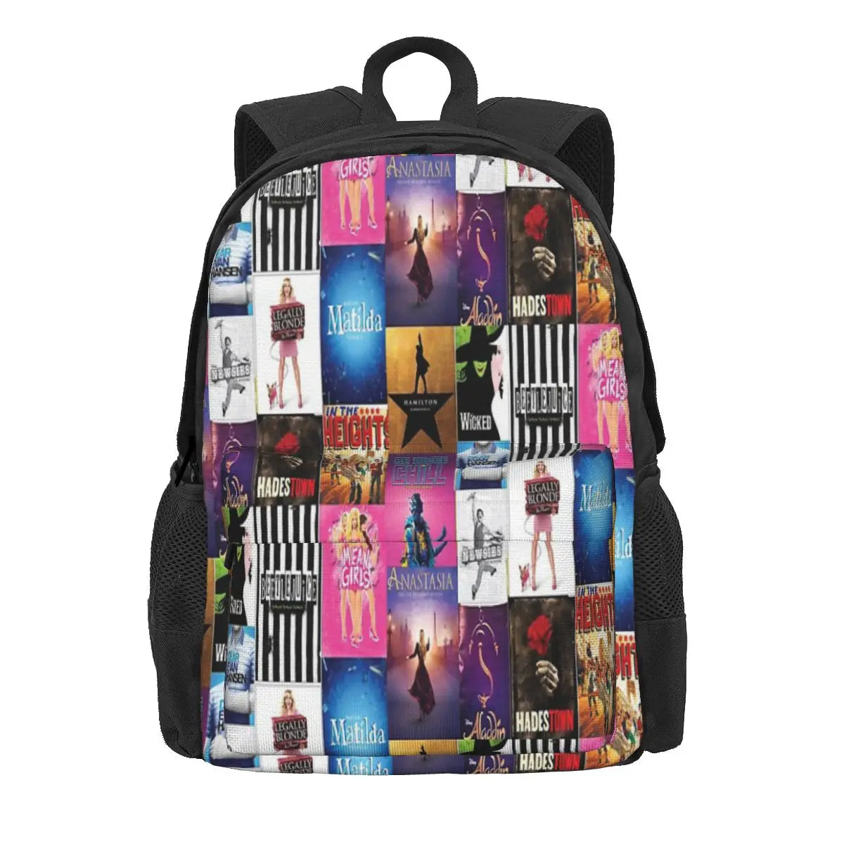 Musical Playbill Collage Backpacks Men's & Women's Bags