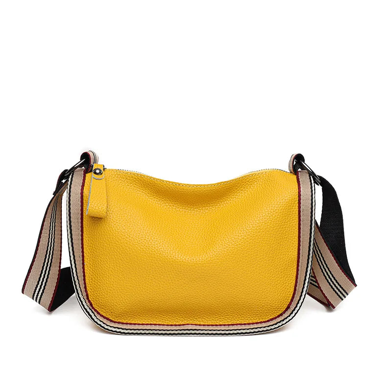 Cowhide Shoulder Bag Totes Women's Handbag Leather Female Bag