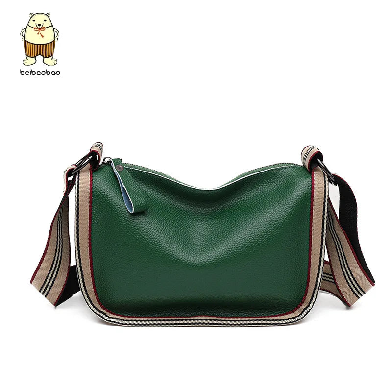 Cowhide Shoulder Bag Totes Women's Handbag Leather Female Bag