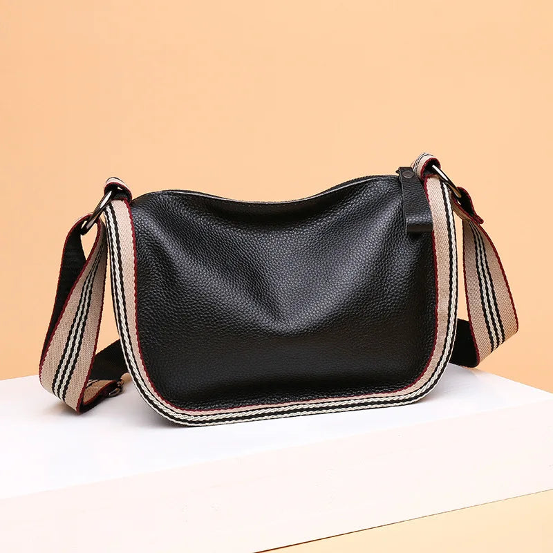 Cowhide Shoulder Bag Totes Women's Handbag Leather Female Bag