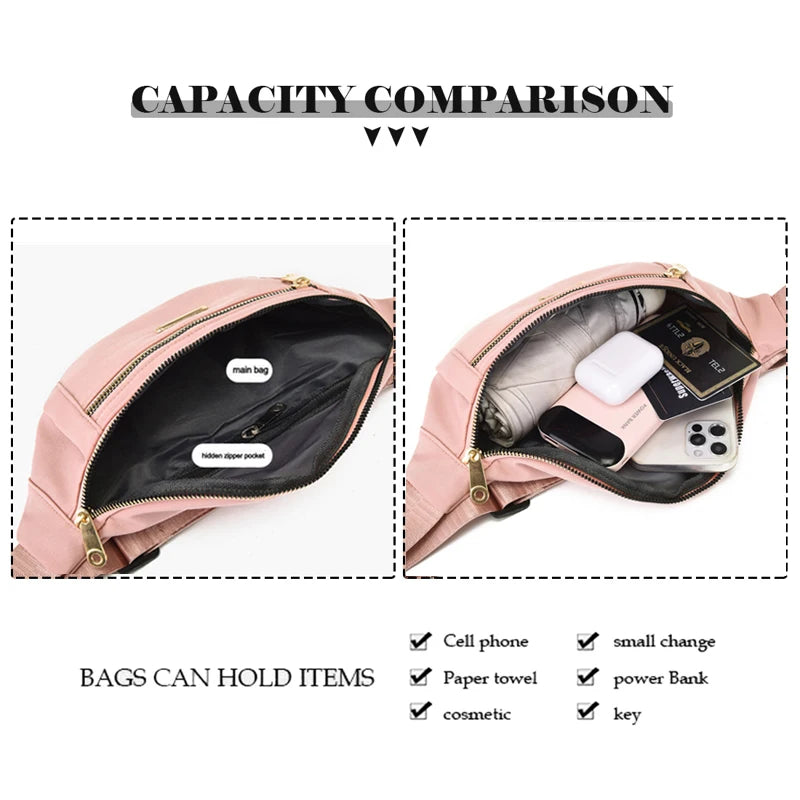 Waterproof Waist Bag Mobile Phone Pouch Banana Bag