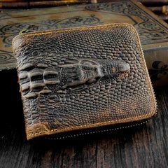 Crocodile Clutch Wallet Genuine Leather