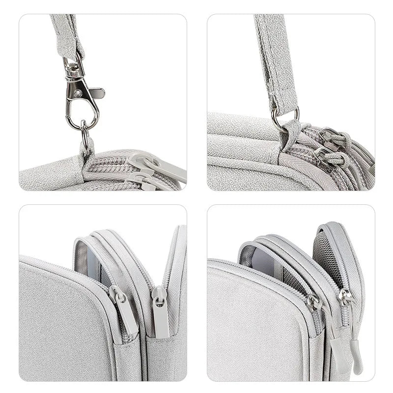 Travel Organizer Bag Cable Storage Pouch Waterproof Double Layers Storage Bags