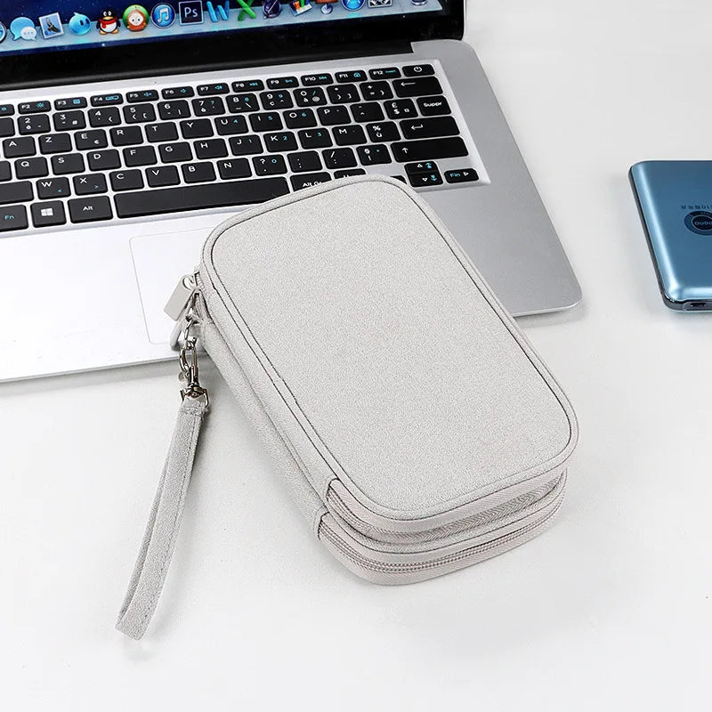 Travel Organizer Bag Cable Storage Pouch Waterproof Double Layers Storage Bags