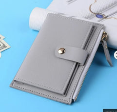 Women's Small Wallet Clutch Purse Solid PU Girl Wallets