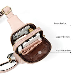 Women's Chest Pack Bag Hip Hop Banana Belt Crossbody Mini Bags