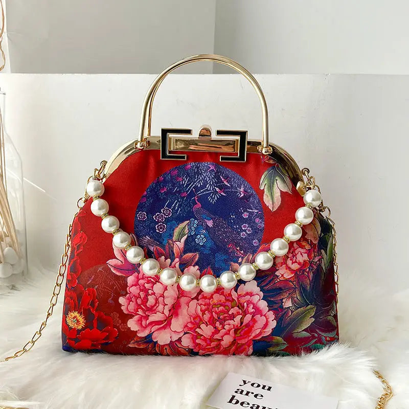 Spring Flowers Shoulder Crossbody Bag Women's Handbag