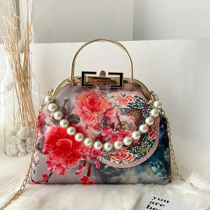 Spring Flowers Shoulder Crossbody Bag Women's Handbag