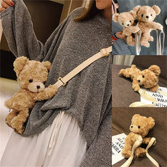 Girls Smile Bear Soft Plush Doll Lolita Handbag