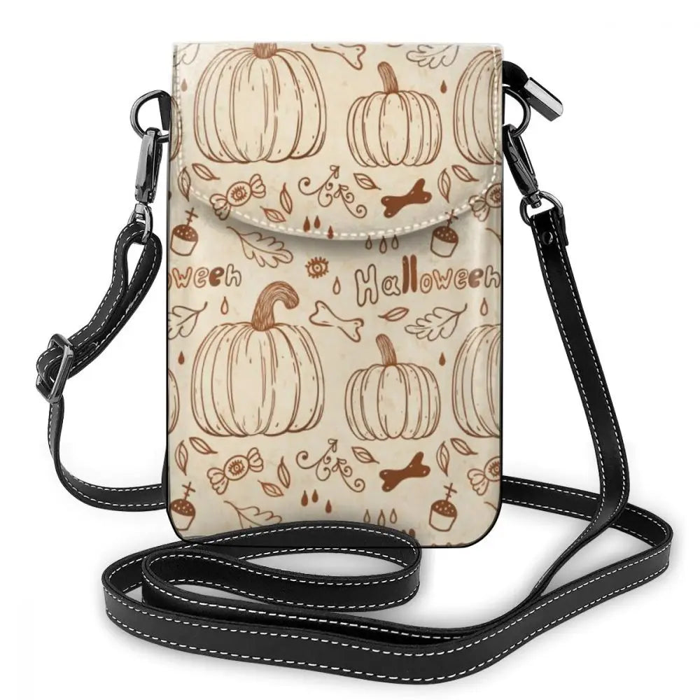 Universal Leather Cell Phone Bag Shoulder Pocket Wallet Pouch Case