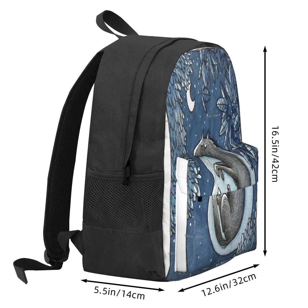 Night Wolf Backpacks Men's Bag School Bags For Boys