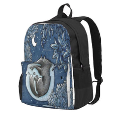 Night Wolf Backpacks Men's Bag School Bags For Boys