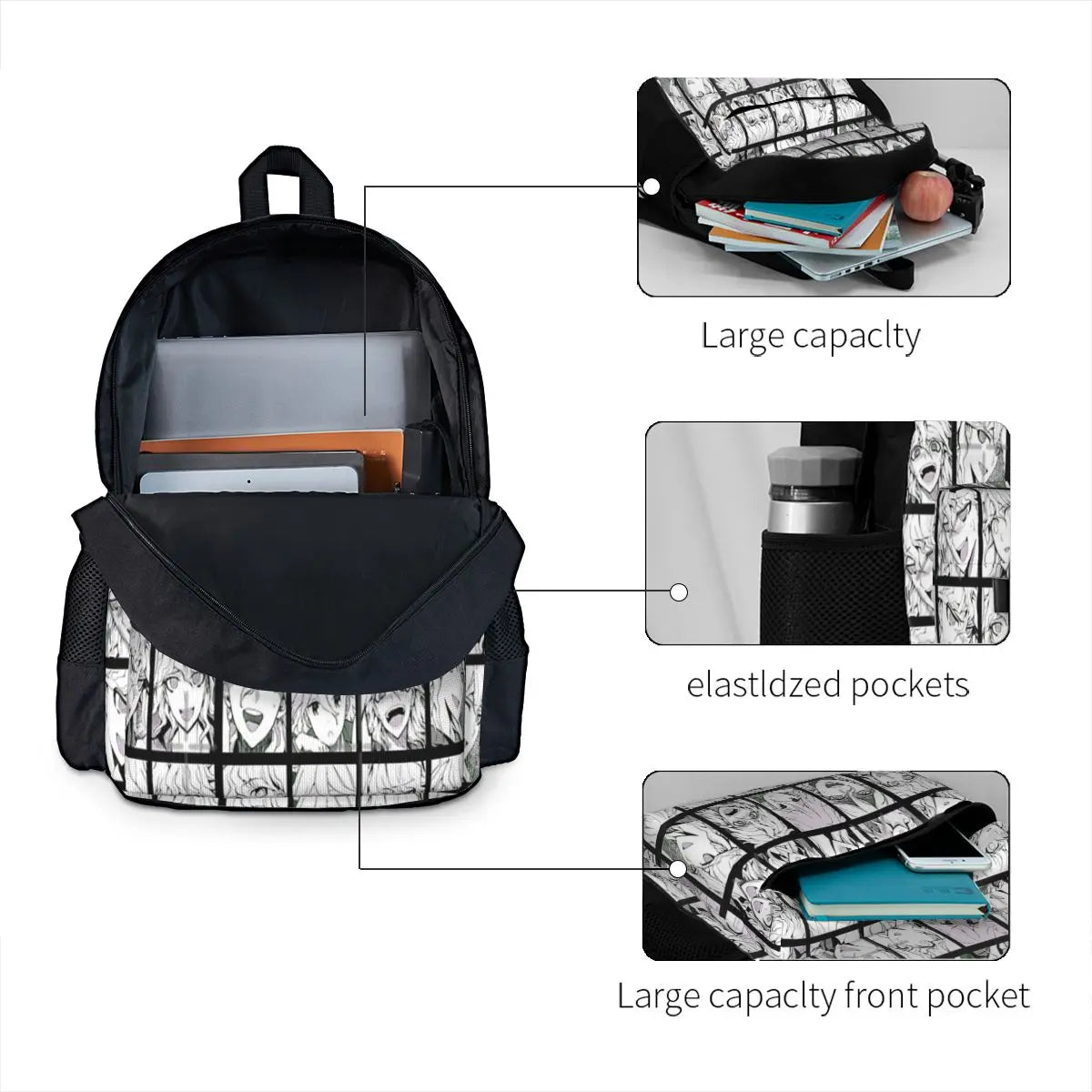 Nagito Manga Collection Colorful Backpack - Stylish School Bag