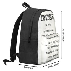 Namaste Anime Backpack for Men Women Children