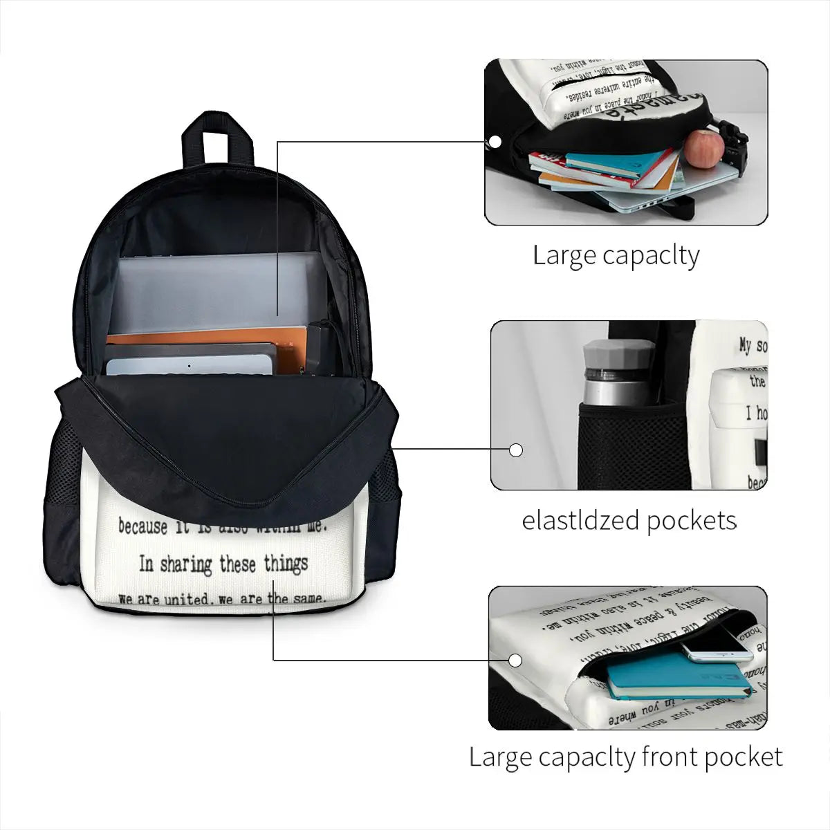 Namaste Anime Backpack for Men Women Children