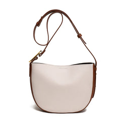 Soft Cow Leather Bucket Handbag Women Shoulder Crossbody Bag