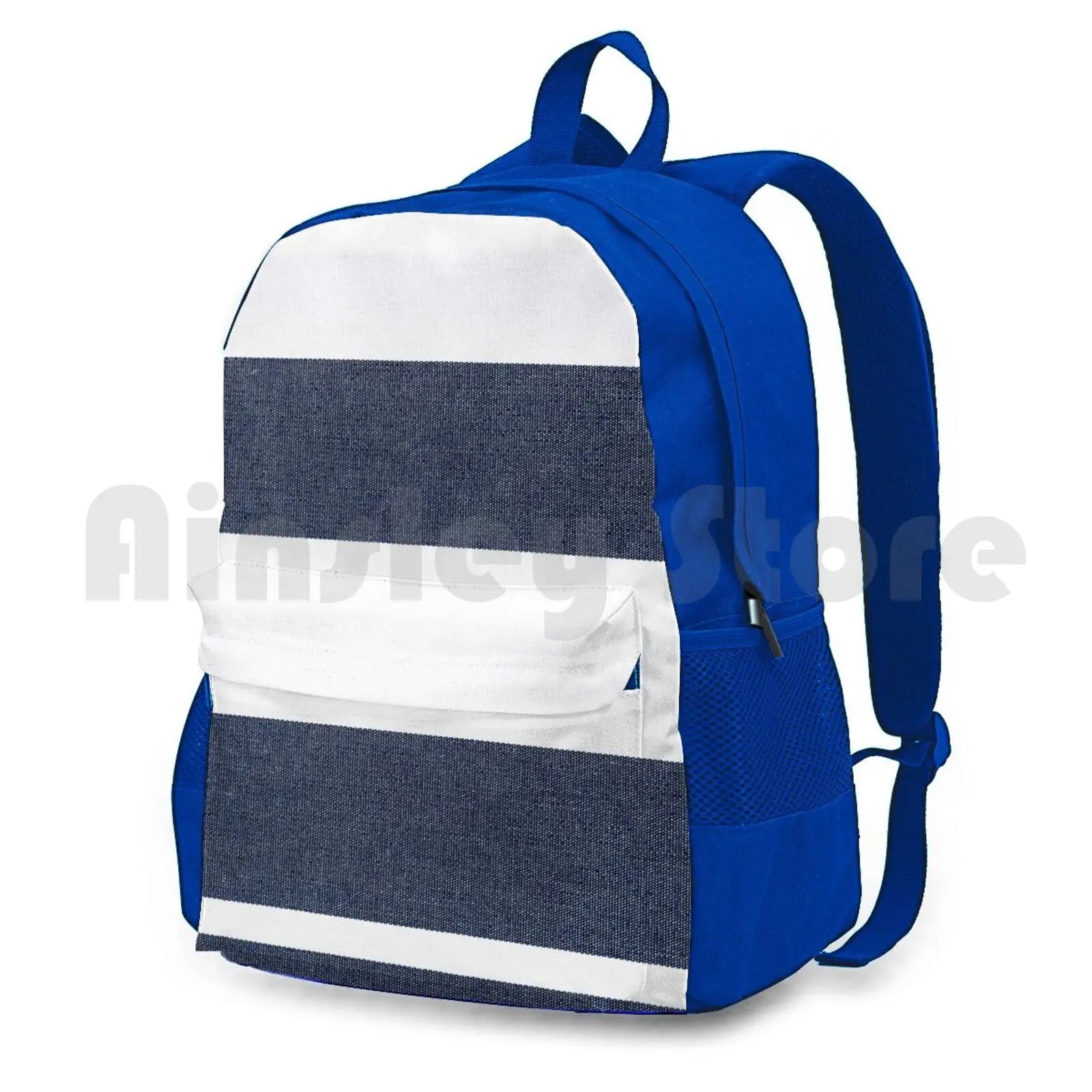 Navy & Stripes Outdoor Hiking Backpack Waterproof Camping Travel Mens